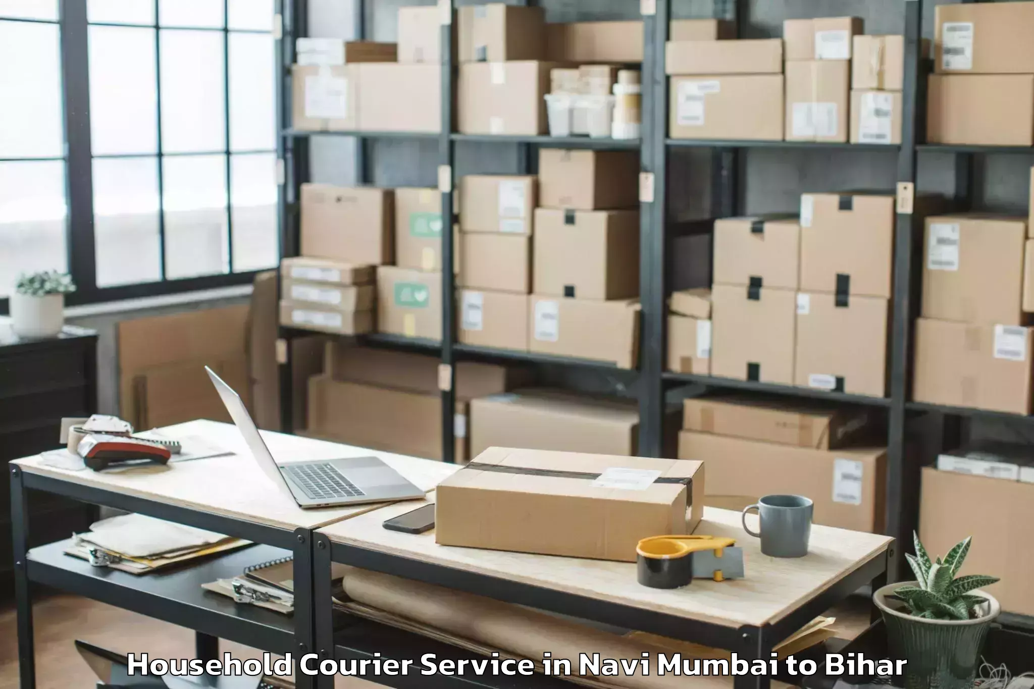 Navi Mumbai to Barauni Household Courier Booking